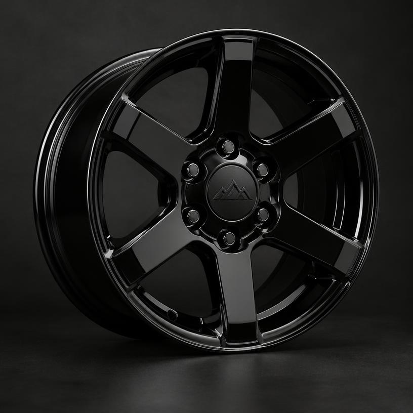 Gloss Black 6-Spoke
